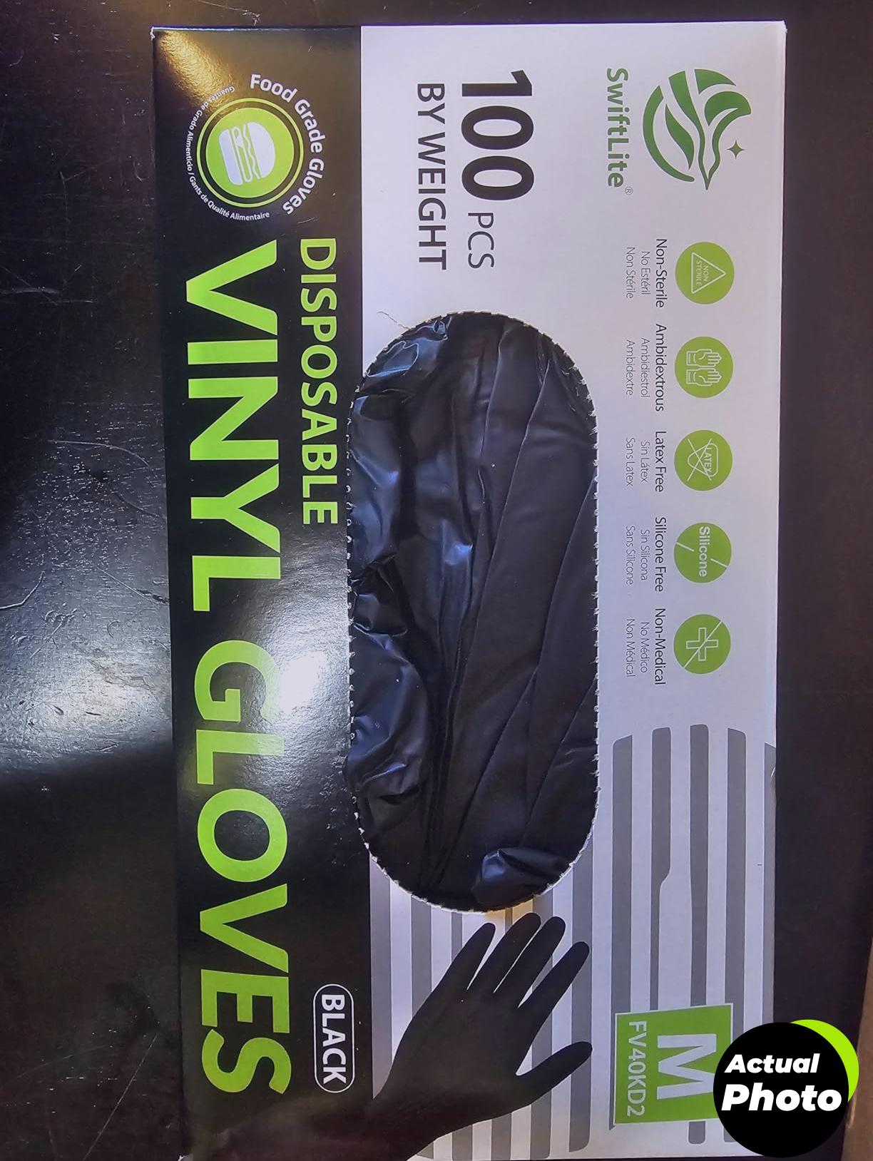 black-vinyl-gloves-food-prep-disposable-foto-1